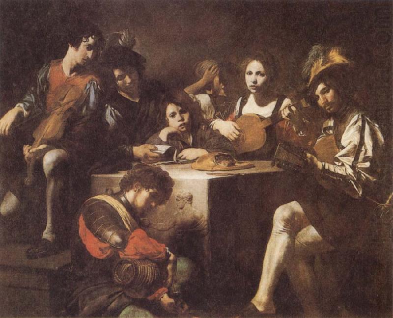 VALENTIN DE BOULOGNE The Concert china oil painting image